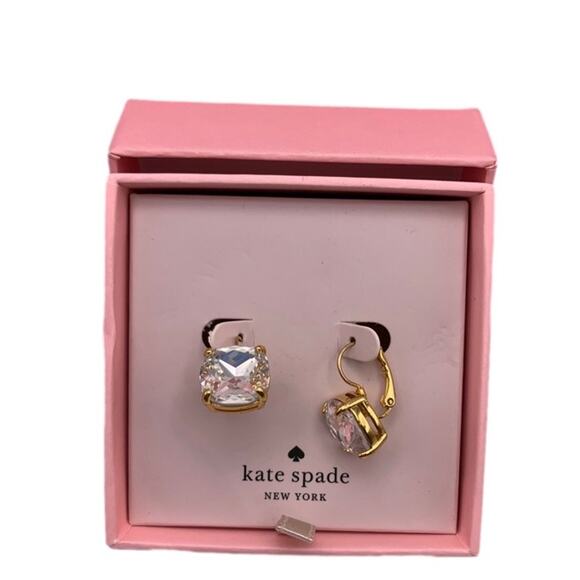 NWT Kate Spade New York Clear Earrings - Picture 1 of 4